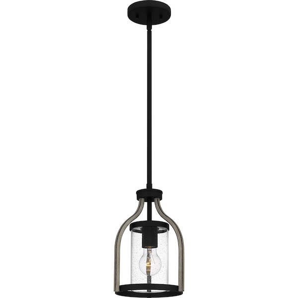 Quoizel Cornelia Mini Pendant 1 Light Matte Black CNE1508MBK - main
